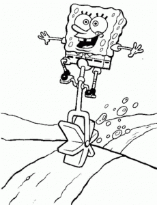 Dibujo para colorear de Bob Esponja